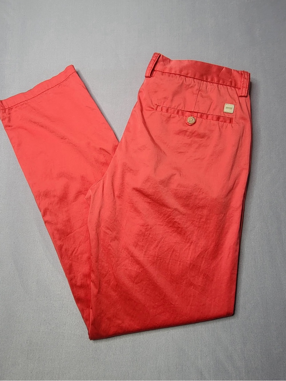 Boss by hugo boss mens dress pants regular fit color red size 34-R